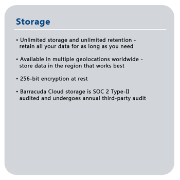Storage features